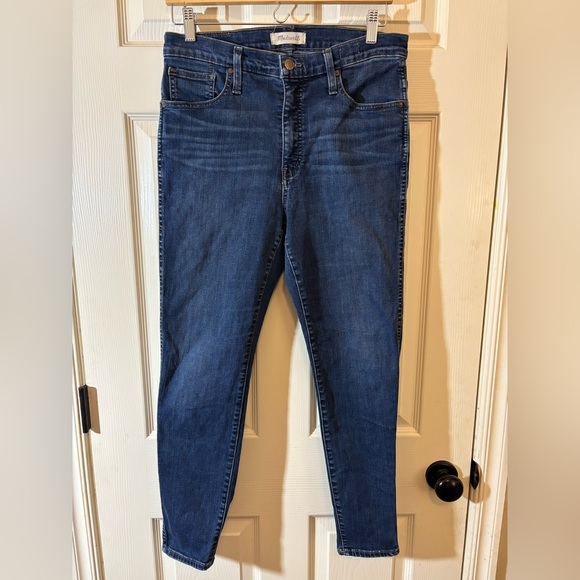Madewell Pants - Madewell Dark Blue High-Rise Skinny Jeans